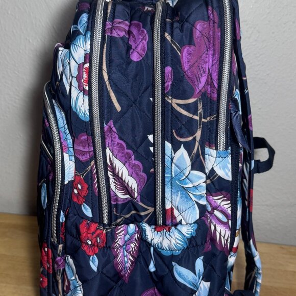 Vera Bradley XL Campus Backpack in Performance Twill Mayfair in Bloom NWT - Picture 8 of 13